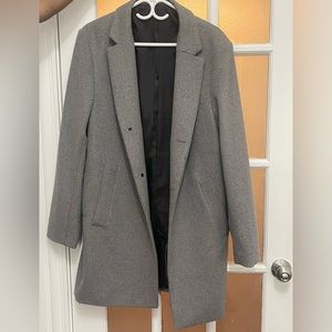 H&M long grey coat